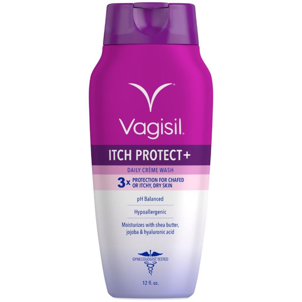 Vagisil Feminine Wash for Intimate Area Hygiene and Itchy, Dry Skin, Itch Protect+ Crème Wash - 12oz
