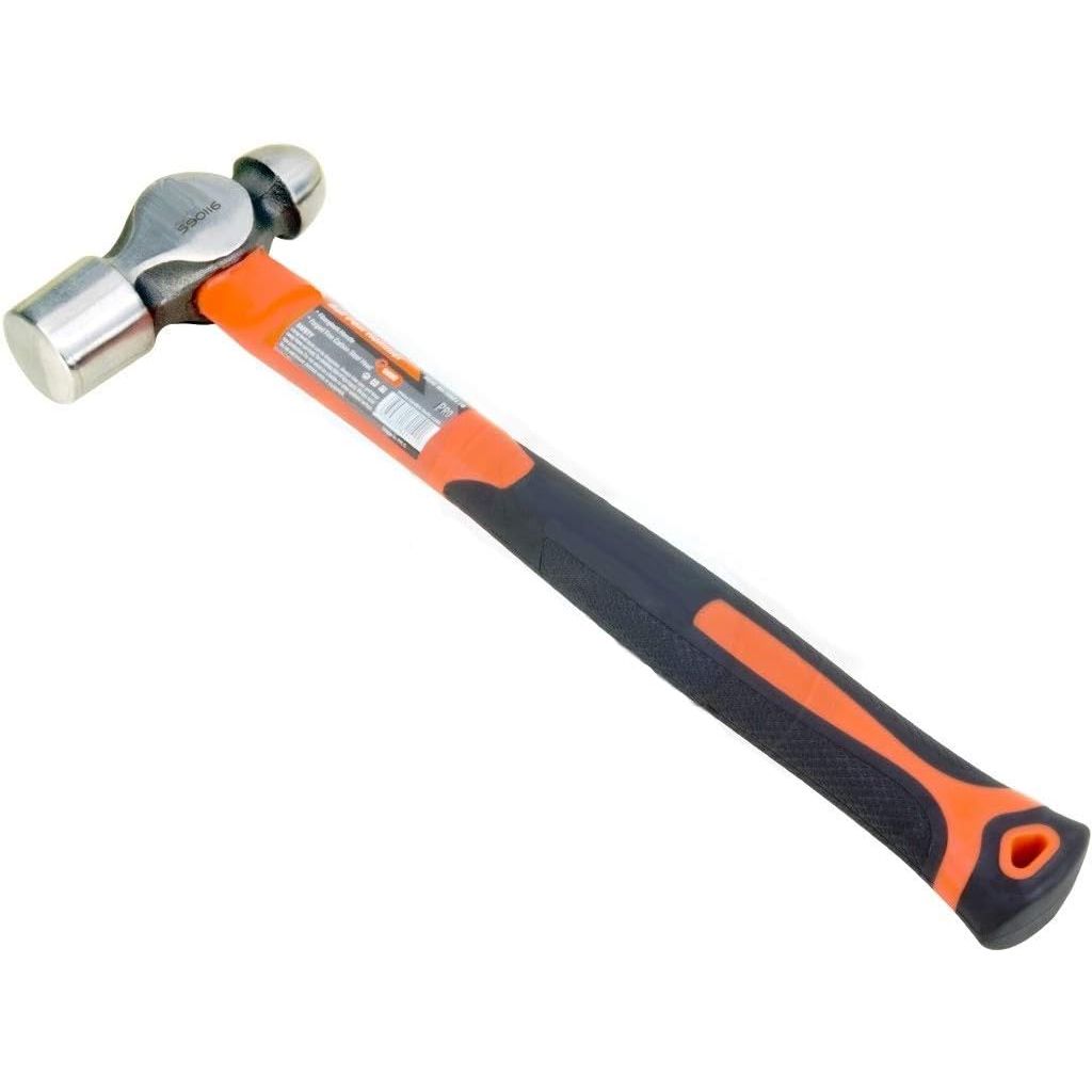 Edward Tools Ball Peen Hammer 16 oz. - Forged Fine Grain Steel Head