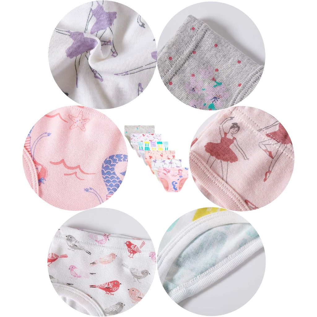 Family Feeling Little Girl Underwear, Size 5=5/6