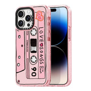 Rosarnnah for iPhone 14 Pro Max Case Cute - Durable Shockproof 6.6 ft Drop Impact Phone Case - Glitter Pink