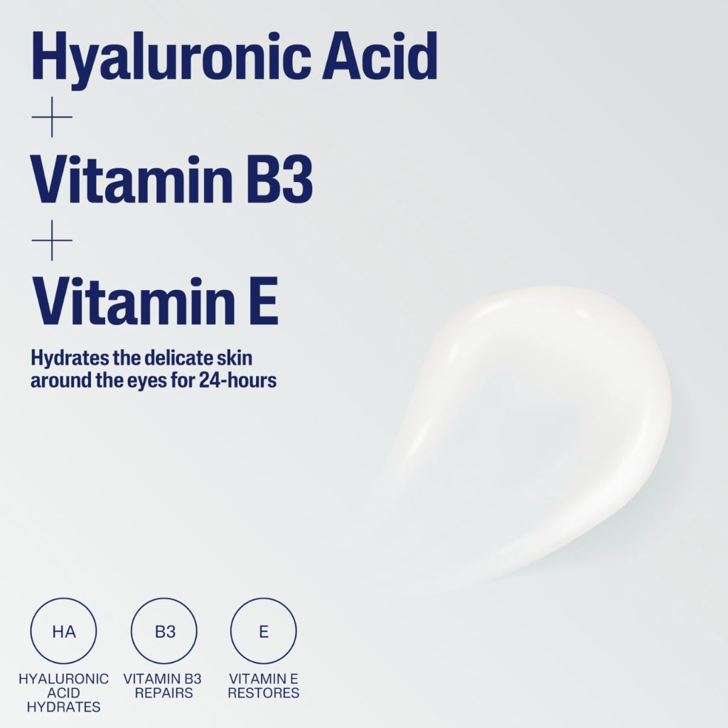 Cetaphil Hydrating Eye Gel-Cream, With Hyaluronic Acid, 0.5 Fl oz,  (Packaging May Vary)