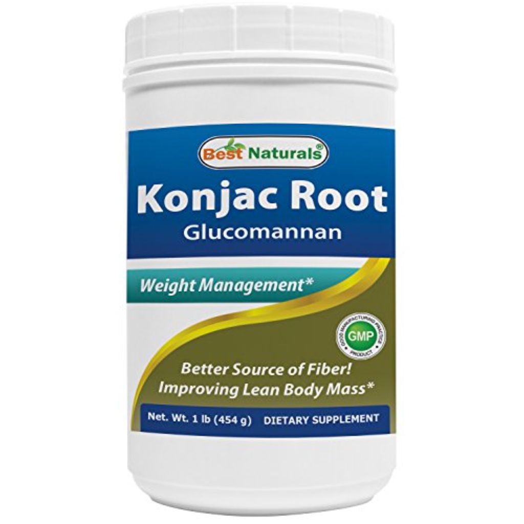 Best Naturals Konjac Root Weight Management Supplement  2 000 mg Glucomannan  1 lb