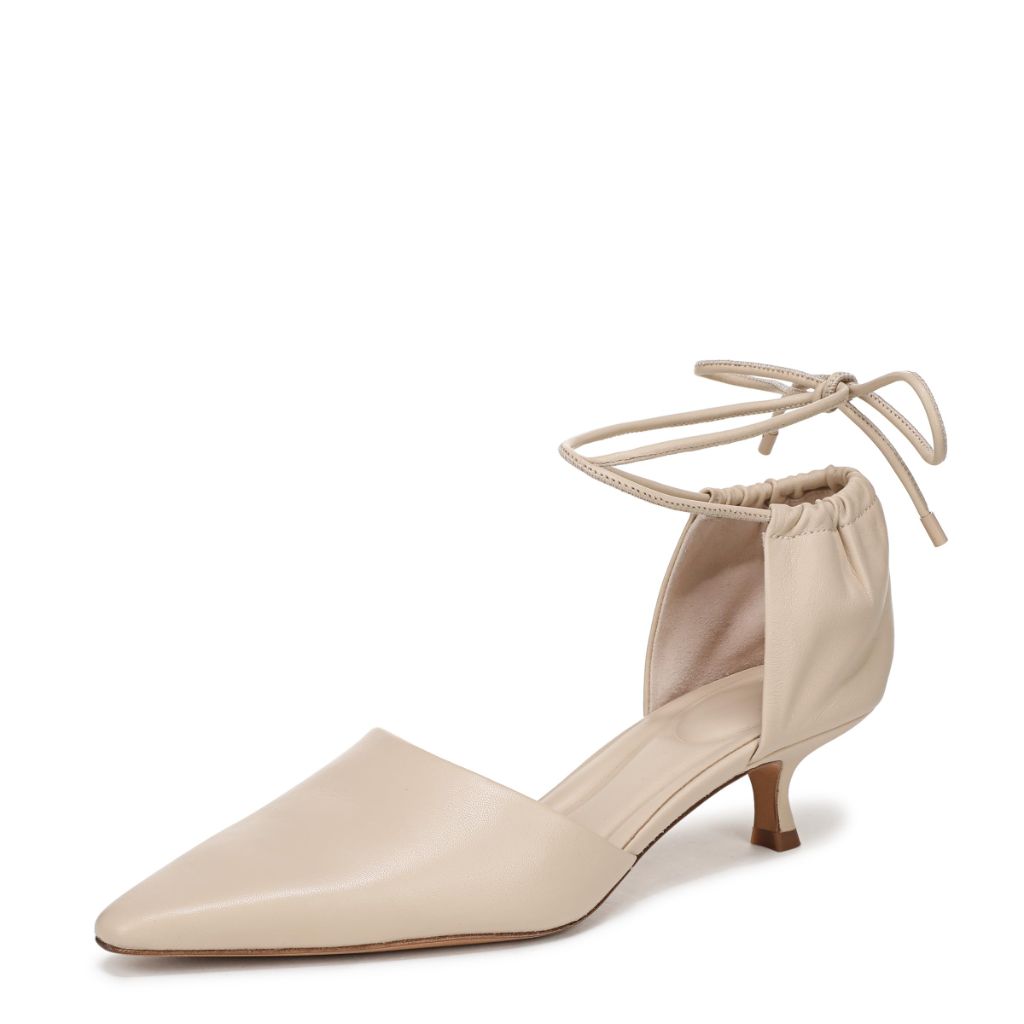 Vince Womens Sarai Pump Birch Sand Beige Leather 7 M