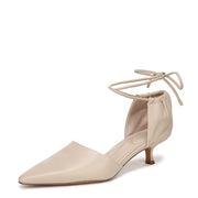 Vince Womens Sarai Pump Birch Sand Beige Leather 7 M