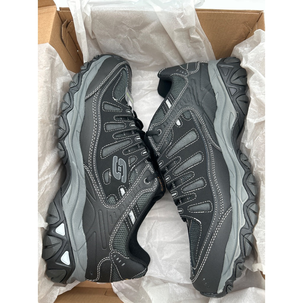 Skechers Men's Afterburn M. Fit Lace Up Sneakers, Black - Size 11.5