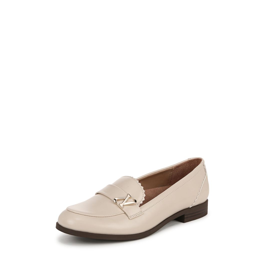 Naturalizer Womens Magna Slip On Loafers Porcelain White 9.5 W