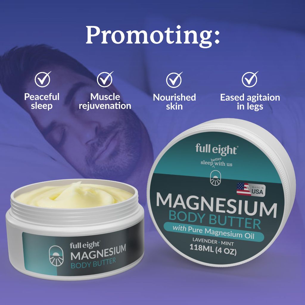 Full Eight Magnesium Body Butter with Pure Magnesium Oil – 4oz