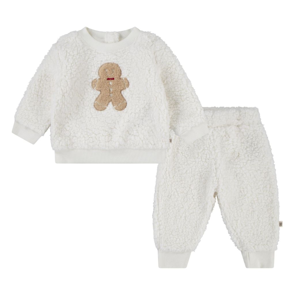 HUGGIES Crewneck Sweatshirt and Pants 2-Piece Outfit Set