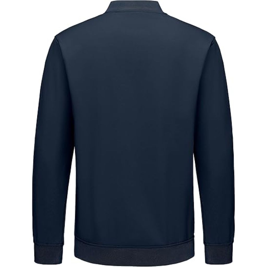 Little Donkey Andy Men's Fleece Bomber Jacket - Ensign Blue, Size Large
