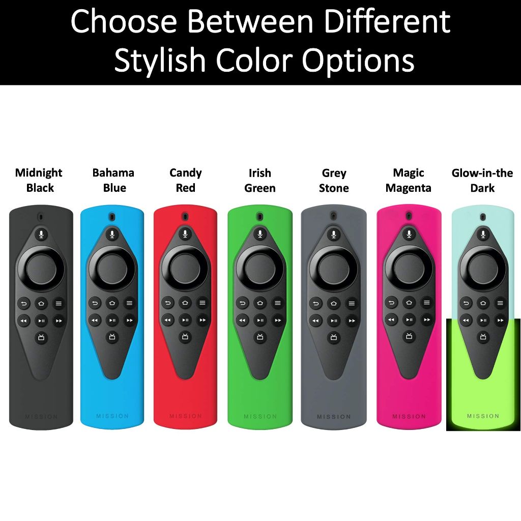 Mission Remote Case for Fire TV Voice Remote (2018 Version for Fire TV Stick 4K and Fire TV Cube) - Blue
