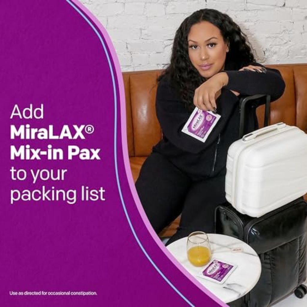 Miralax Mix-In-Pax Gentle Constipation Relief Laxative Powder - 20ct (2 Pack)