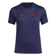 adidas Women's MLS Soccer Pre-Game Short Sleeve T-Shirt -  FC Dallas, Navy (Medium)
