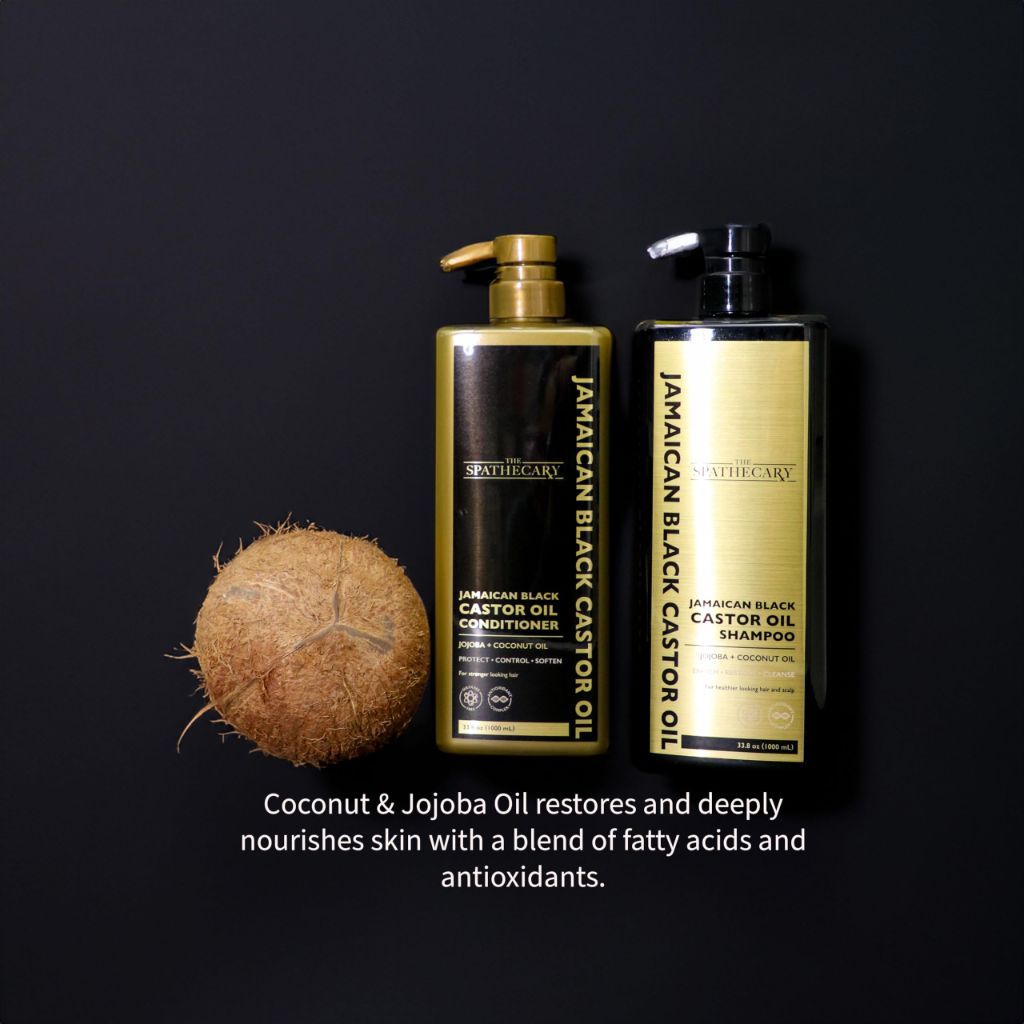 THE SPATHECARY Castor Conditioner, Naturally Nourishing with Jojoba, Coconut, 33.8 oz