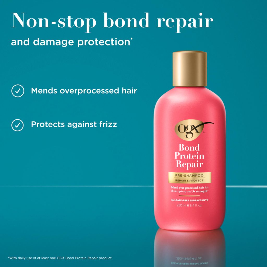 OGX Repair & Protect Bond Protein Repair Pre-Shampoo, 8.4 fl. oz