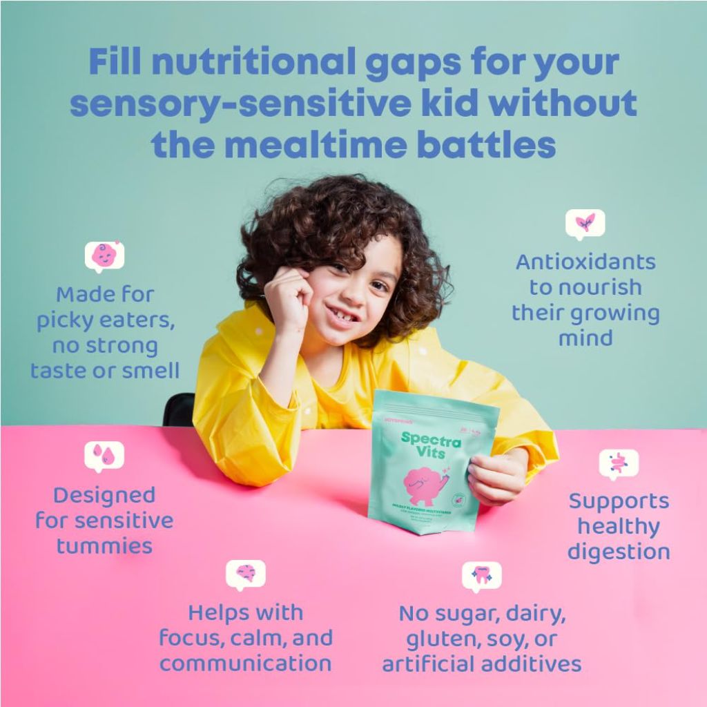 JoySpring Spectra Vits Kids Multivitamin Powder - Orange Flavor, 30 Servings