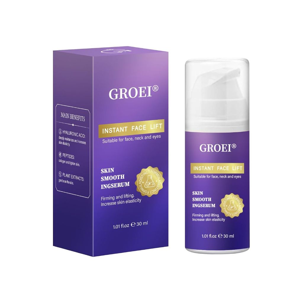 Professional Instant Face Lift Cream, Anti-Aging Skin Firming Treatment for Face Neck Eyes, 90-Second Results, 30ml