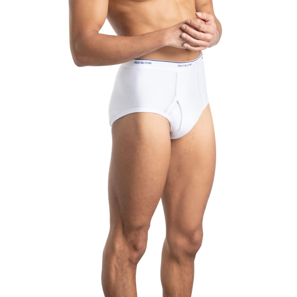 Fruit of the Loom mens Tag-free Cotton Briefs, 9 Pack - White, Large US