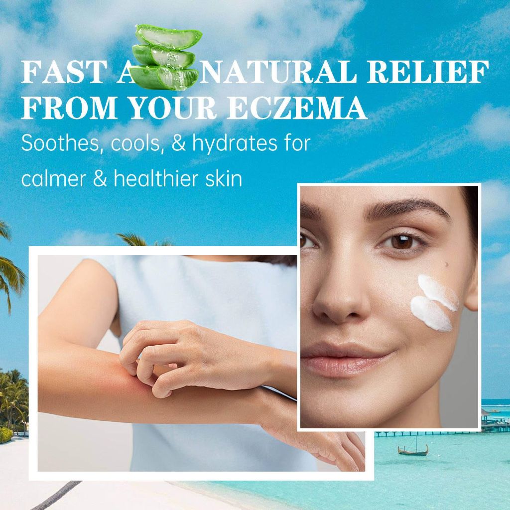 CLY AMS Natural Soothing Eczema Cream for Sensitive Skin- Sea Moss Colloidal Oats (4 Oz)