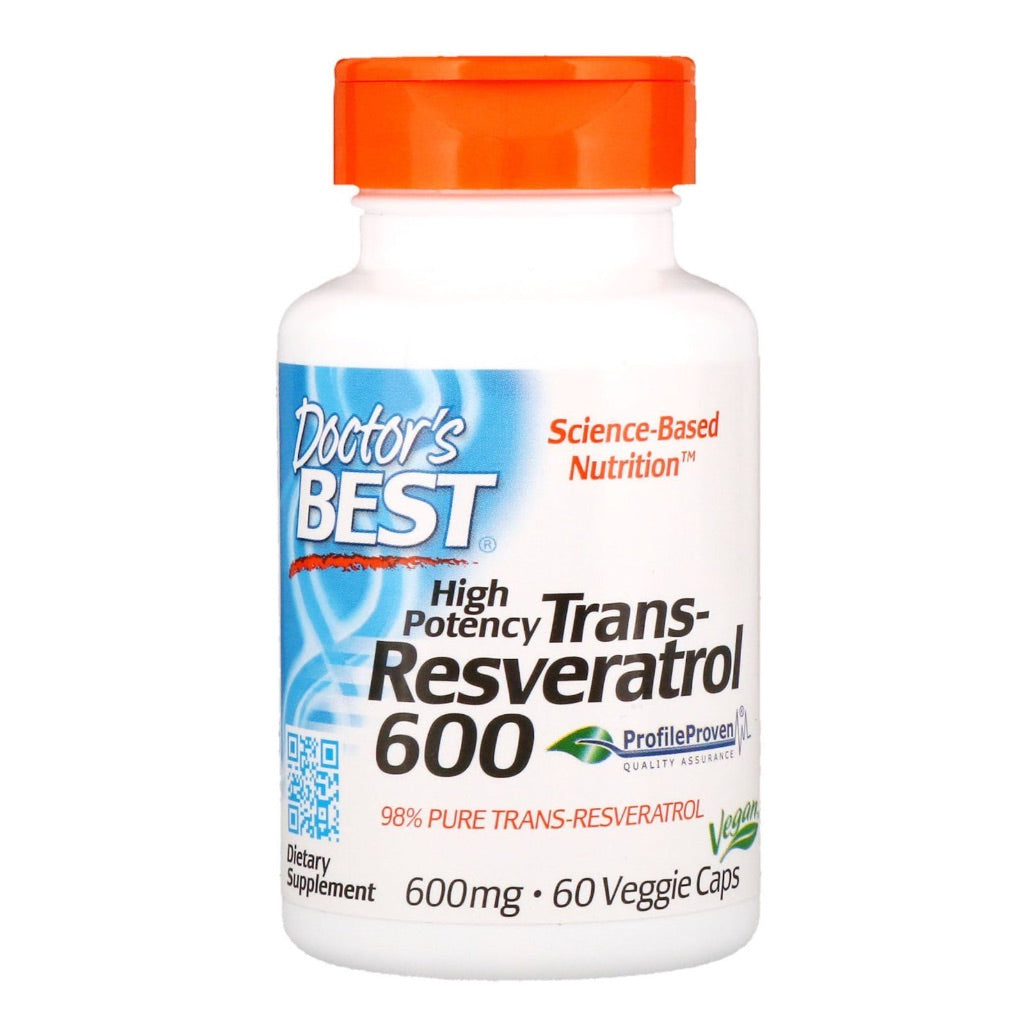 Doctor's Best Trans-Resveratrol 600mg - 60 Veggie Caps