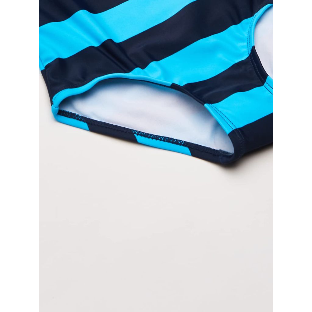 SZ 10, Kanu Surf Girls' Big Layla One Piece Swimsuit, Navy/Aqua