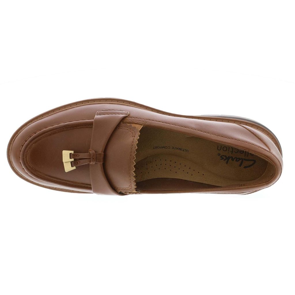 Clarks Women's Westlynn Bella Loafers -Tan Leather, Size 7.5