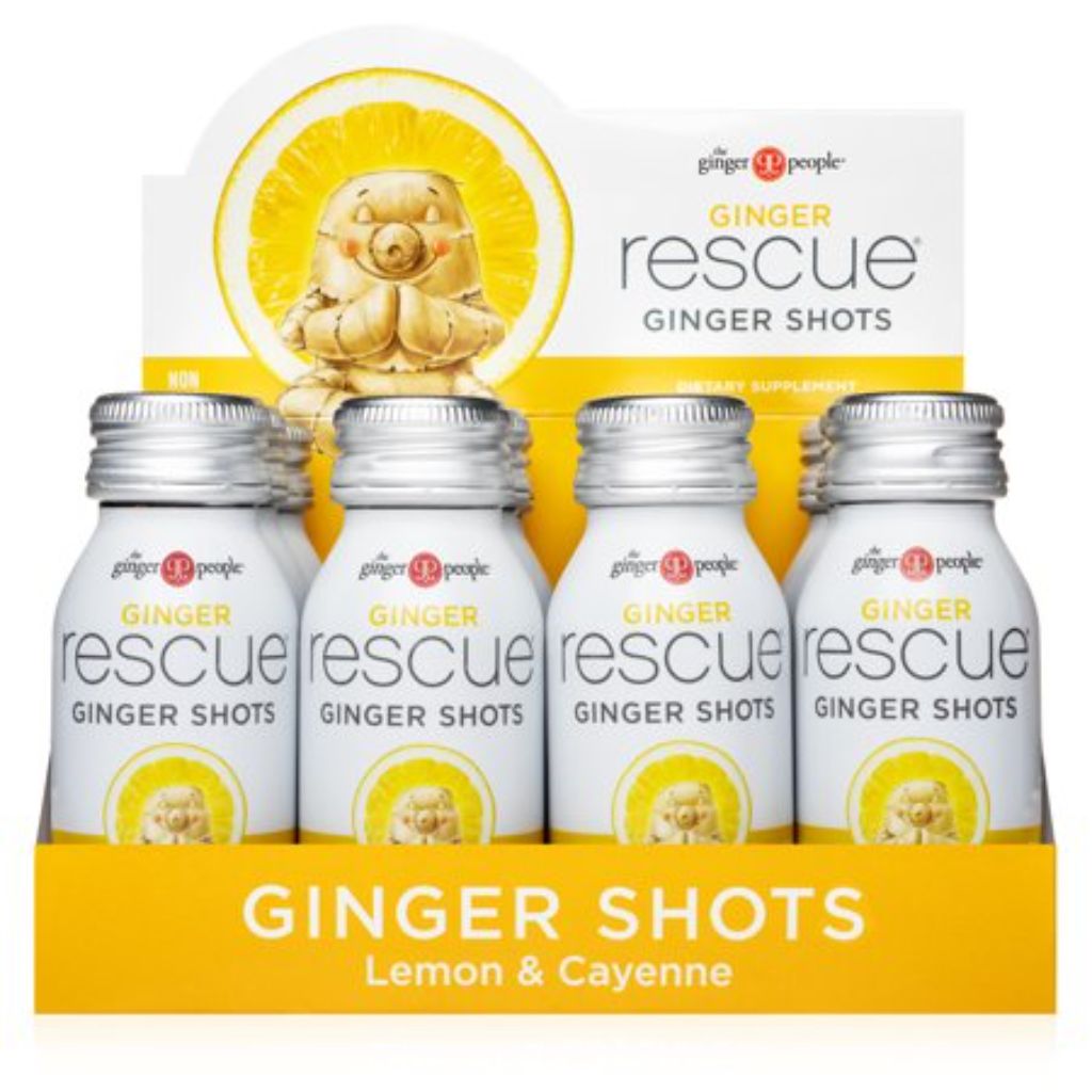 The Ginger People Ginger Rescue Shots - Lemon and Cayenne, - 2 fl. oz. (12ct)