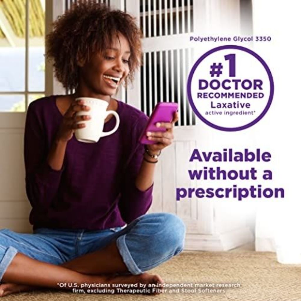 Amazon Basic Care ClearLax Polyethylene Glycol 3350 Powder, 17.9oz - 3 Pack