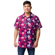 SZ XL, FOCO NASCAR William Bryon Mens Split Color Floral Button Up