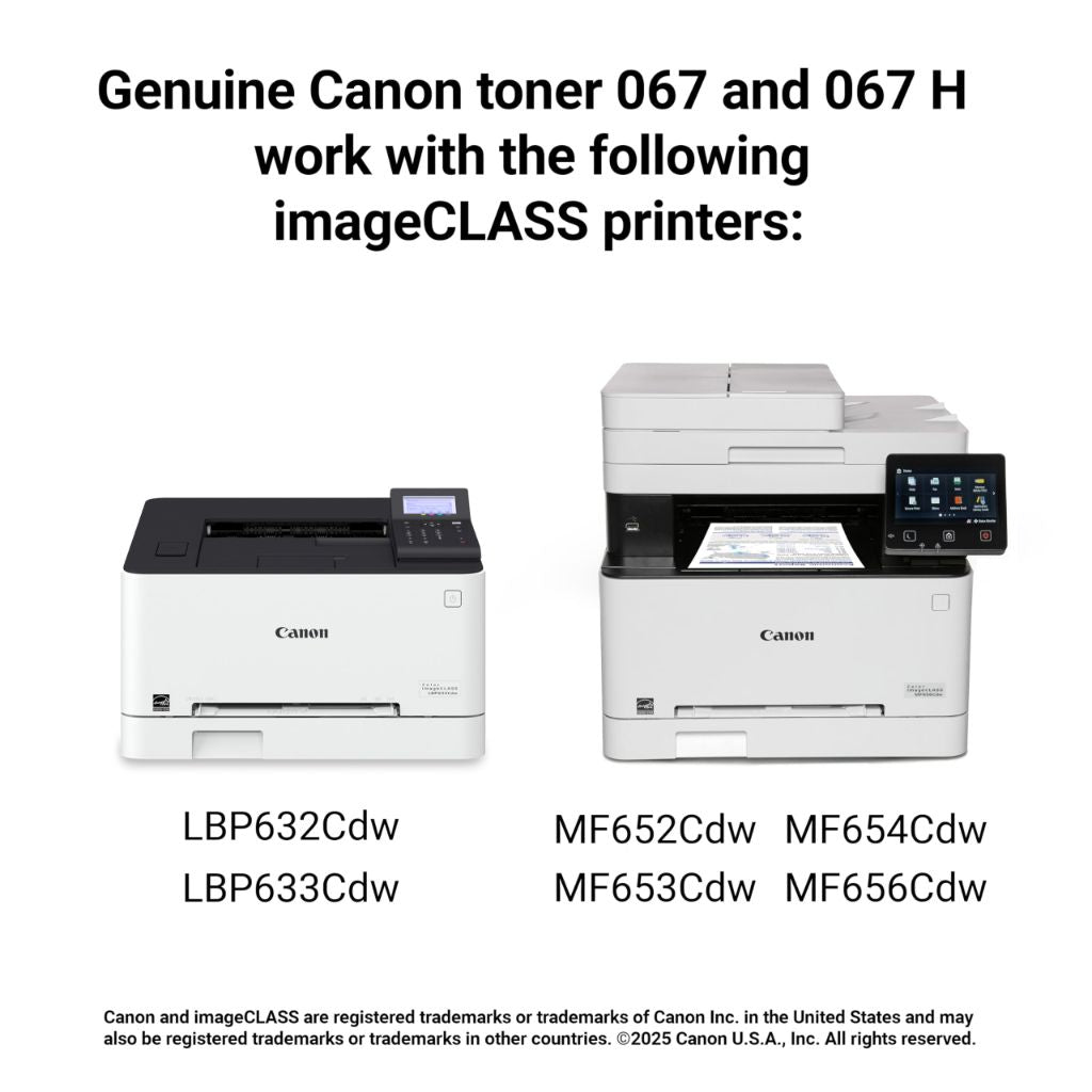 Canon Genuine 067 Black Toner Cartridge High Capacity Compatible with LBP633Cdw, LBP632Cdw, MF652Cdw, MF653Cdw, MF654Cdw, MF656Cdw