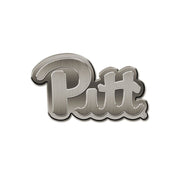 Rico Industries Pitt Antique Nickel Auto Emblem - NFL Team Logo Diecut Car Decal