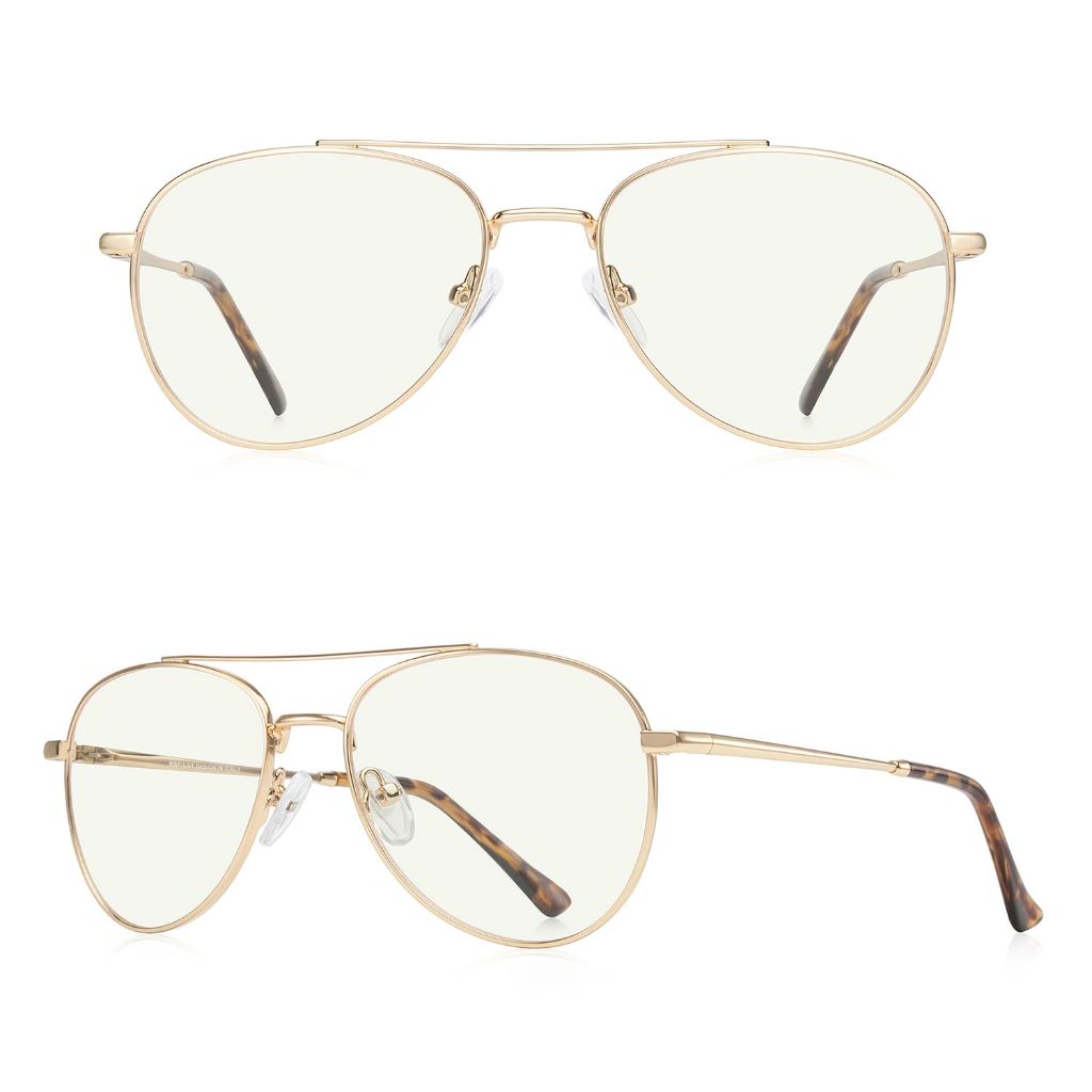 RB.Pilot Adult's Blue Light Aviator Reading Glasses (RB6456 C05) 0.5x Mag, 54mm