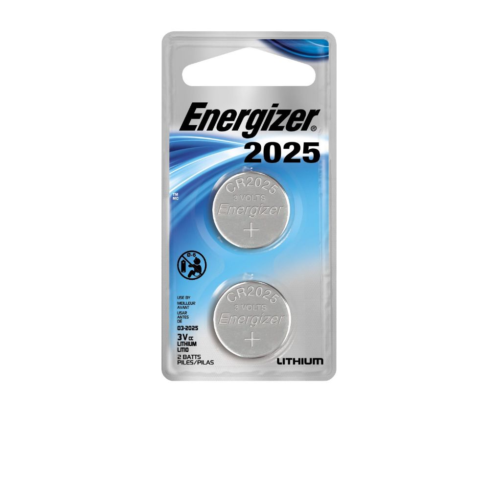 Energizer Lithium Coin Watch/Electronic Battery 2025, 2-Count