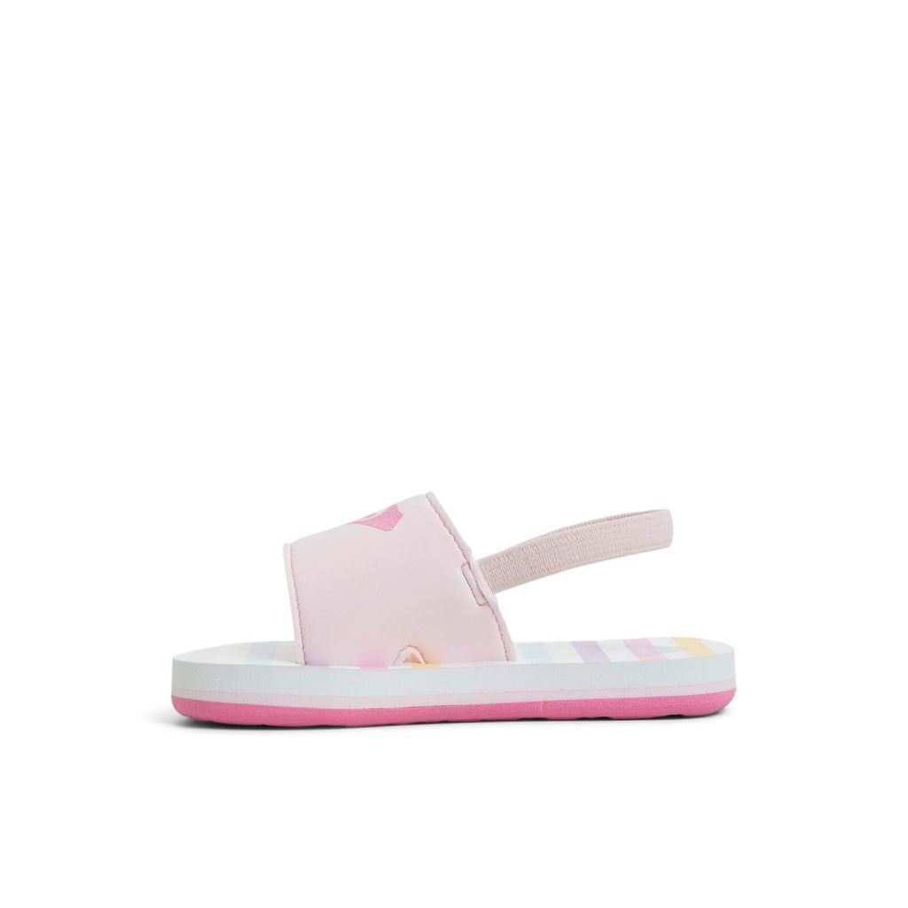 SZ 9, Roxy Kids Tw Finn Flat Sandals, Barely Pink