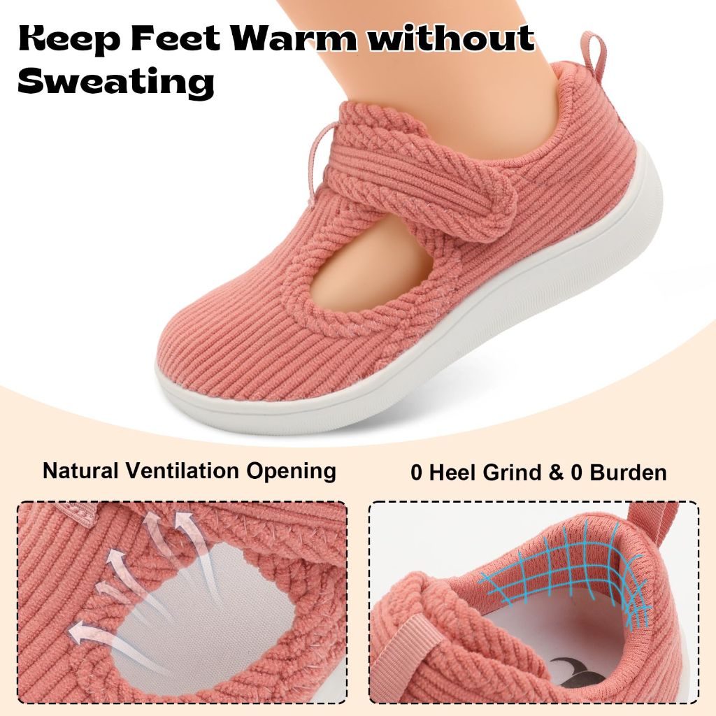 Toddler Girls Slippers Kids House Bedroom Slippers Toddler  Pink Size 10