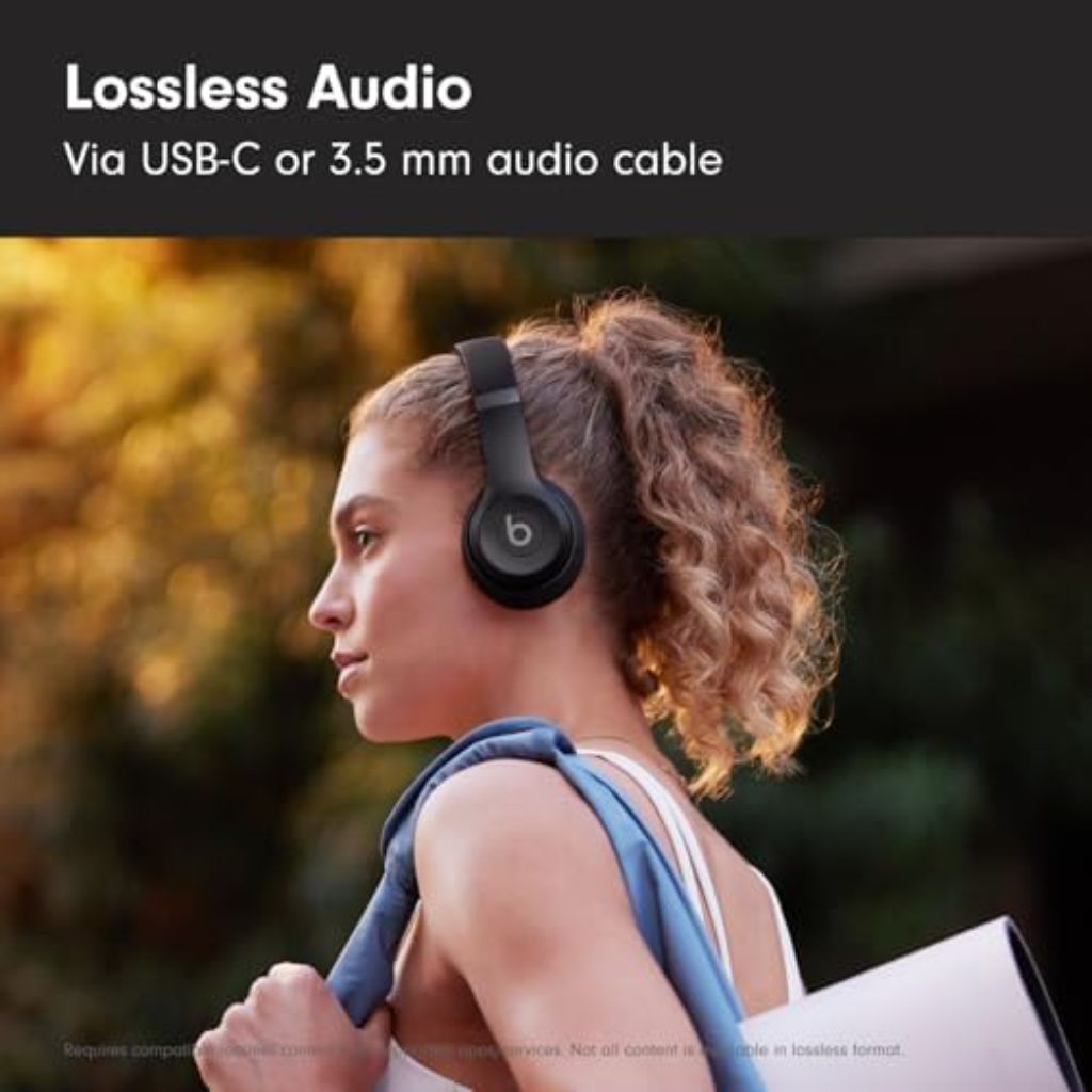 Beats Solo 4 Wireless Bluetooth OnEar Headphones Up to 50hr Battery, Matte Black