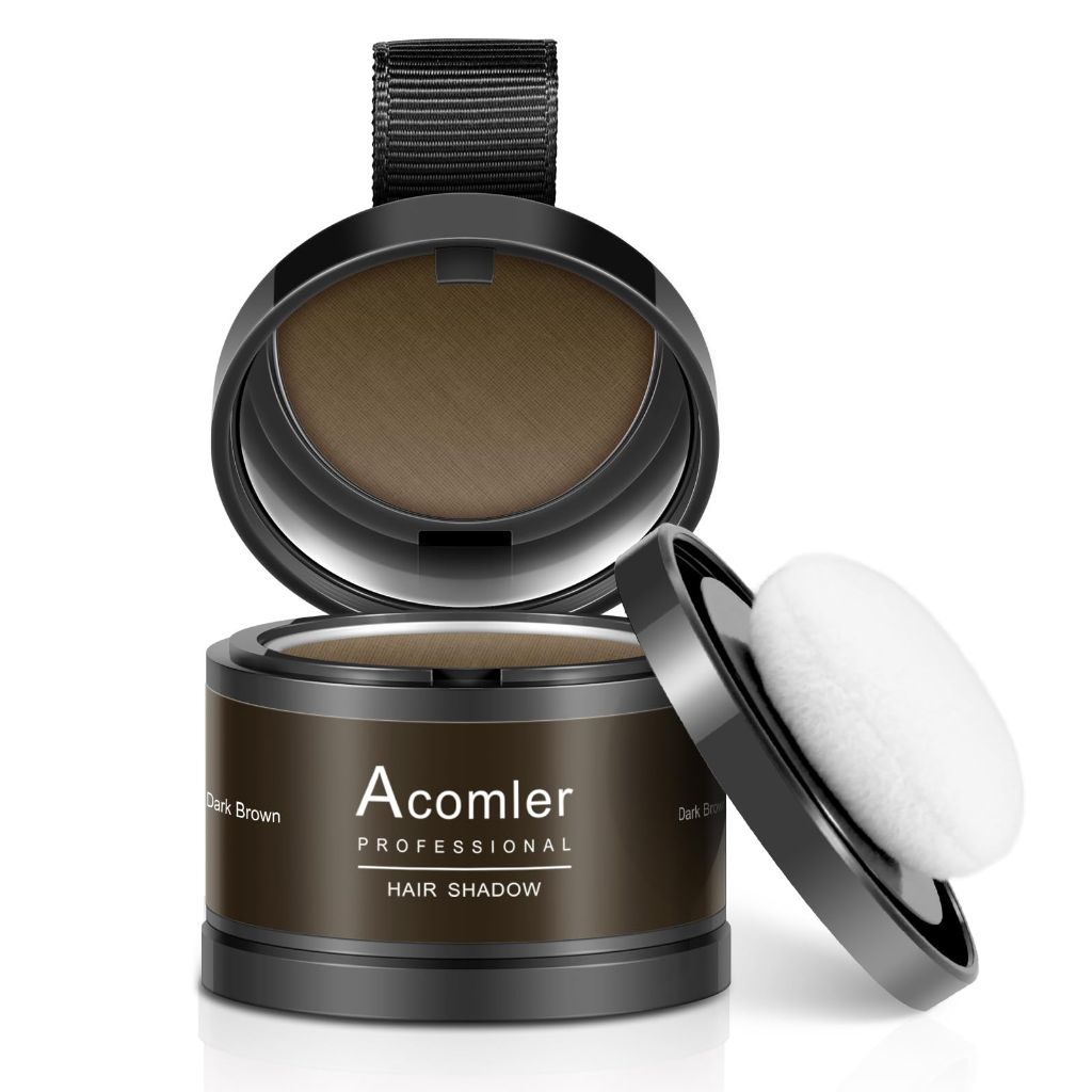 Acomler Instantly Root Touch Up Hair Color Hairline Shadow Powder (Dark Brown)