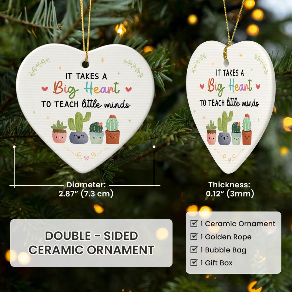 Pre-K Teacher Ceramic Ornament 2026