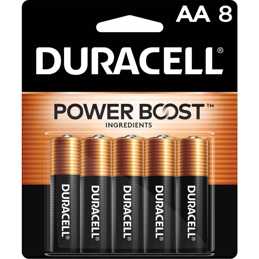 Duracell Coppertop 1.5V Alkaline Batteries - AA - 8 Pack