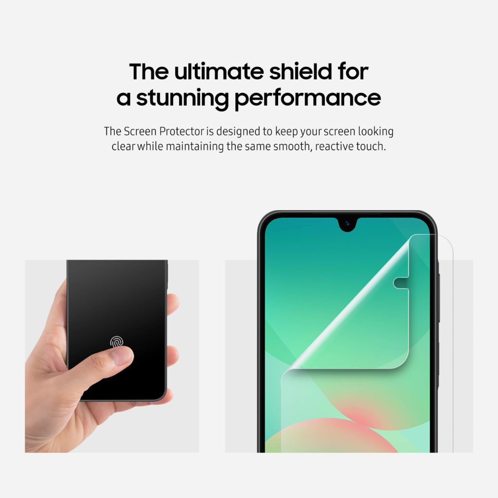 SAMSUNG Galaxy A26 5G Screen Protector, Anti-Scratch Finish, Durable Design, Transparency, EF-UA266CTEGUS