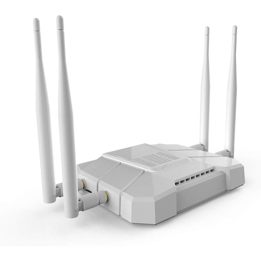 Wireless 4G LTE Hotspot Router 1200Mbps with SIM Card Slot, TF Card, USB Port, and EC25 Module (WE1326-KC) - White