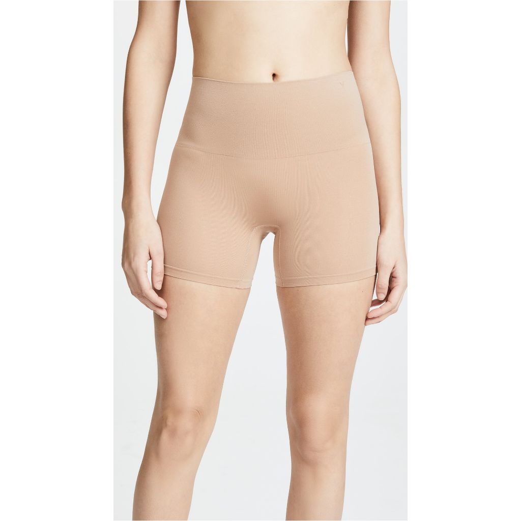 Yummie Women's Ultralight Seamless Shapewear Short, Almond, Medium/Large