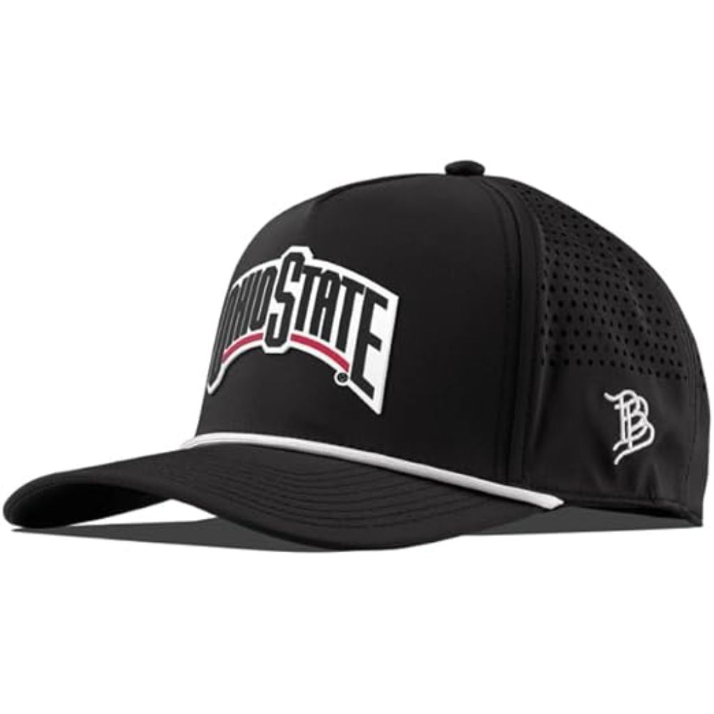 Branded Bills Officially Licensed x Ohio State Buckeyes Black 5-Panel Ohio State Block PVC