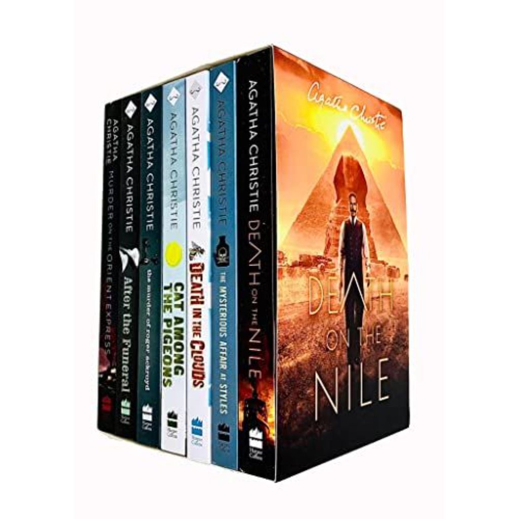 Agatha Christie Poirot Series 7 Books Collection Box Set