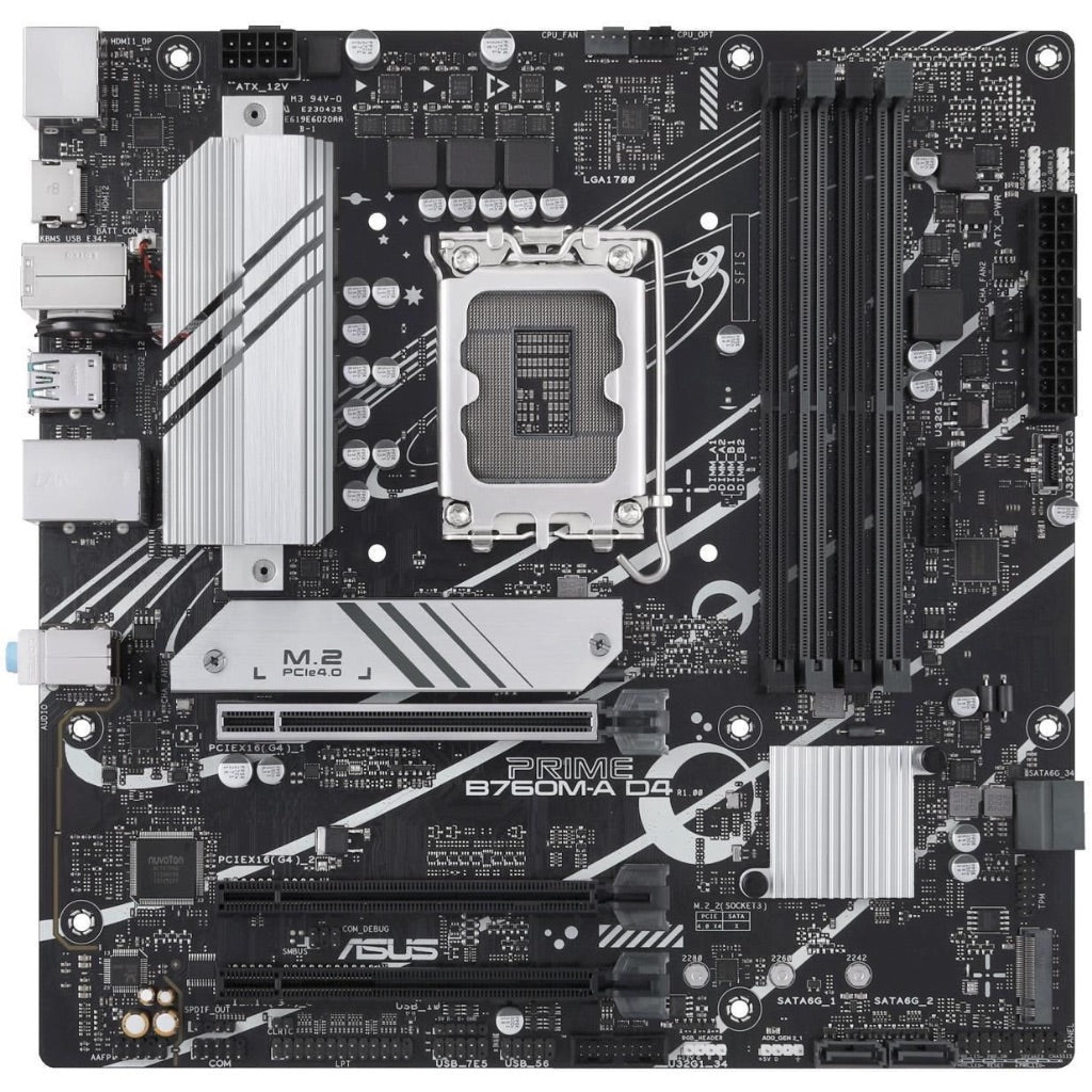 ASUS Prime B760M-A D4 CSM Micro-ATX Motherboard - Socket Intel 1700 - Intel B760