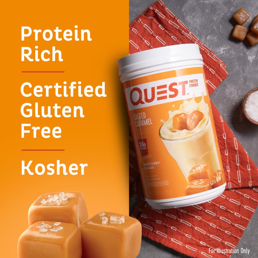 Quest Nutrition Protein Powder - Salted Caramel, 1.6lb (24 Servings)
