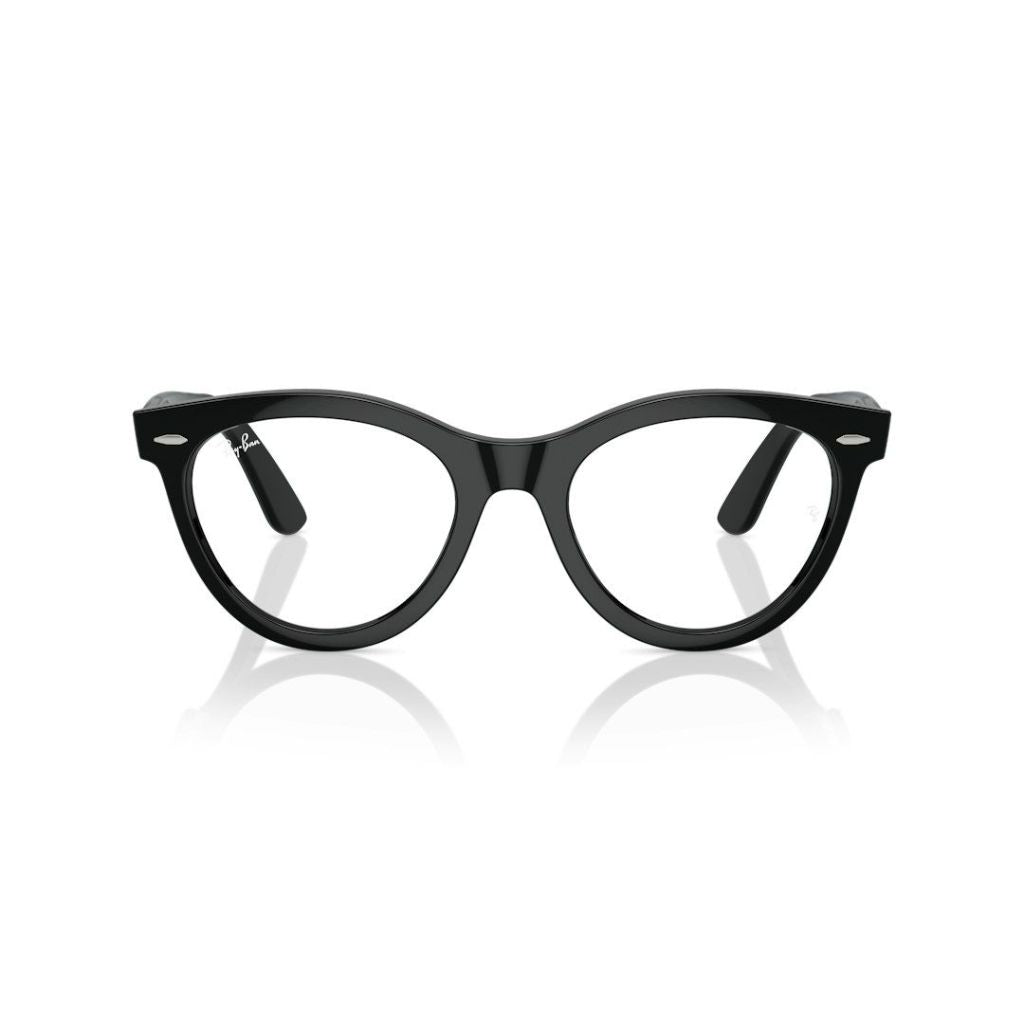 Ray-Ban Unisex Rx2241V 2000 Wayfarer Way Eyewear Frames - Black, 51/21/150