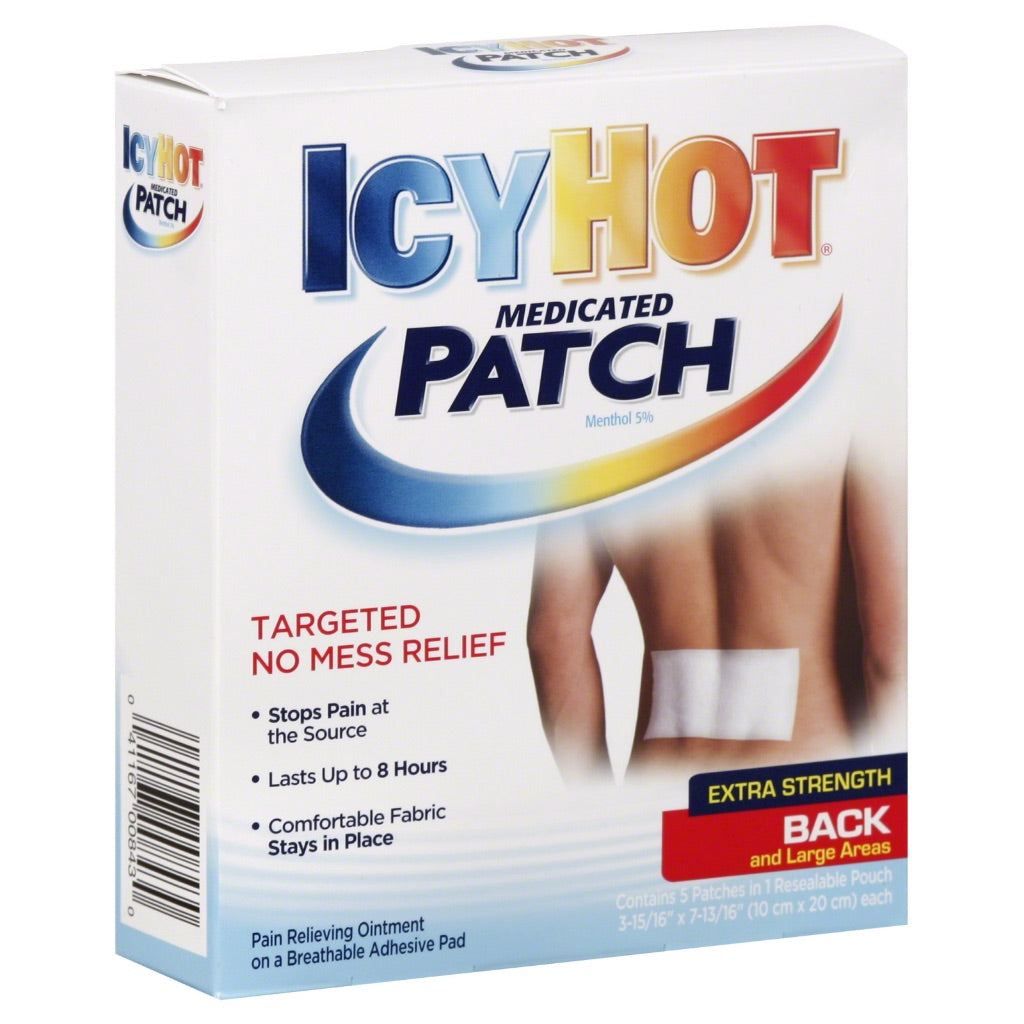 Icy Hot Medicated Patch Back - Large - 5ct