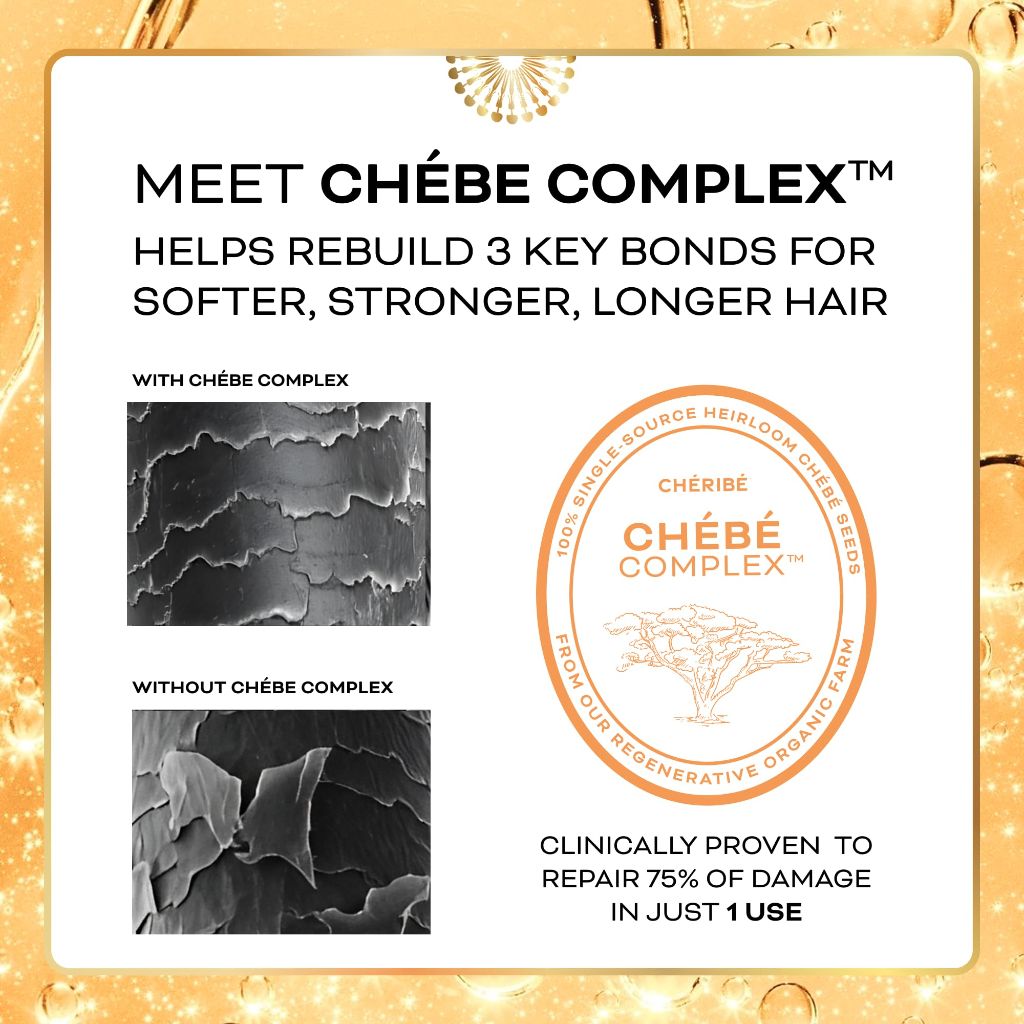 Chéribé Softening Hair Conditioner - Chebe Complex + Castor Oil - Sulfate Free, 8 fl oz