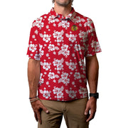 Blue 84 Men's Officially Licensed NHL Performance Polo - Chicago Blackhawks, Size XL