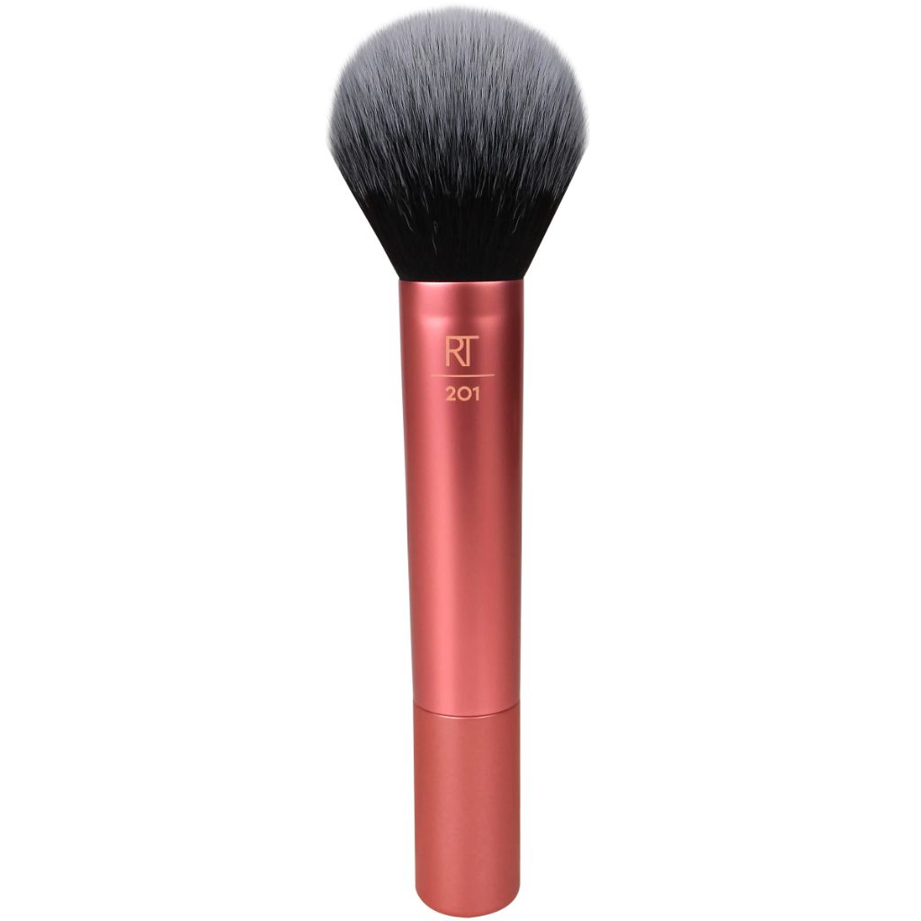 Real Techniques Powder Brush, Ultra Plush Synthetic Bristles, Orange, 1 Count